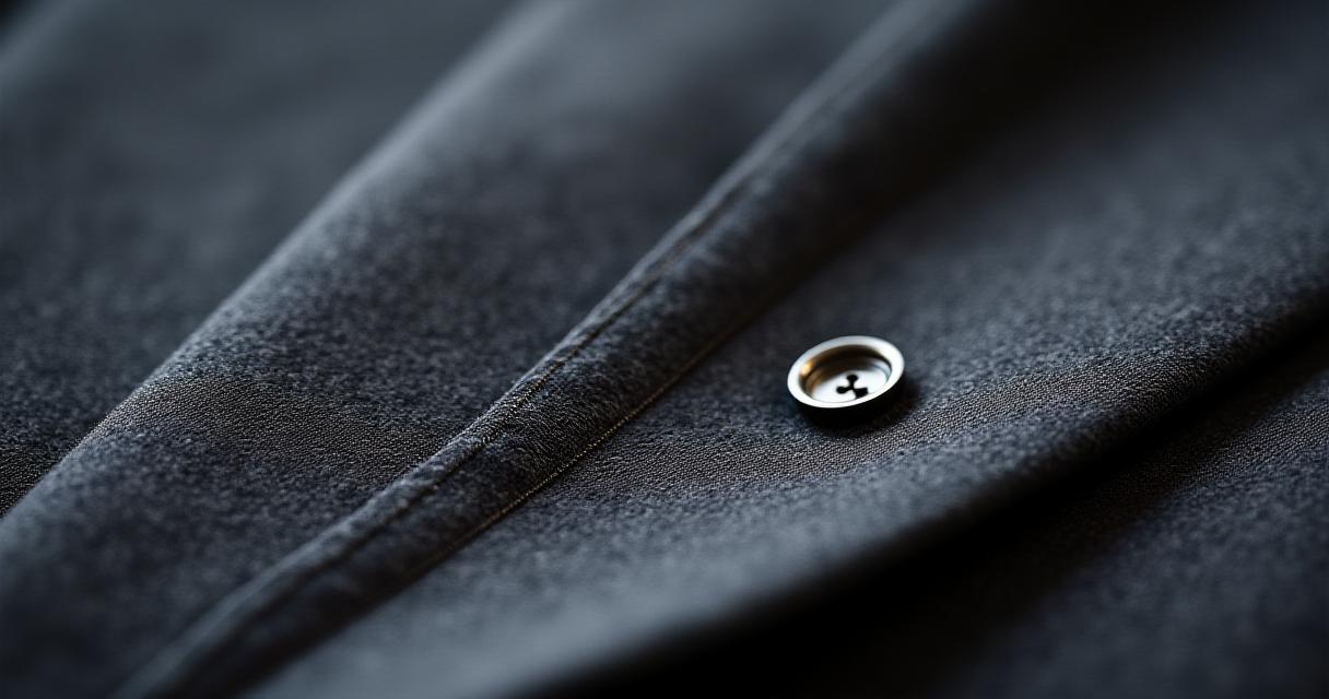 熟練のテーラーによる手縫いのボタンホール